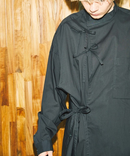 MAISON SPECIAL（メゾンスペシャル）の「《ユニセックスアイテム》プライムオーバータイシャツ 【MAISON SPECIAL/メゾンスペシャル】（シャツ/ブラウス・メンズ・ブラック/カーキ/ピンク・1/2）」の9枚目の写真