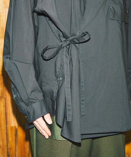 MAISON SPECIAL（メゾンスペシャル）の「《ユニセックスアイテム》プライムオーバータイシャツ 【MAISON SPECIAL/メゾンスペシャル】（シャツ/ブラウス・メンズ・ブラック/カーキ/ピンク・1/2）」の17枚目の写真