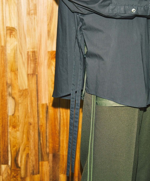 MAISON SPECIAL（メゾンスペシャル）の「《ユニセックスアイテム》プライムオーバータイシャツ 【MAISON SPECIAL/メゾンスペシャル】（シャツ/ブラウス・メンズ・ブラック/カーキ/ピンク・1/2）」の13枚目の写真