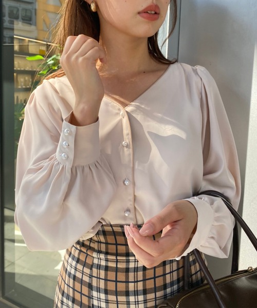 one after another NICE CLAUP（ワンアフターアナザーナイスクラップ）の「バックレースアップマーメイドスカート（スカート・レディース・ブラック/ブラウン/ホワイト系その他/ブラック系その他/ベージュ系その他・MEDIUM/LARGE）」の9枚目の写真