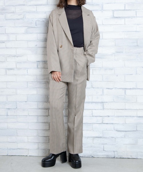 WEGO(ウィゴー)の「WEGO/テーラードジャケット(テーラードジャケット・レディース・ブラック/ブラウン/グレー/ベージュ系その他2/ブラック系その他3・FREE)」の21枚目の写真