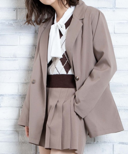 WEGO(ウィゴー)の「WEGO/テーラードジャケット(テーラードジャケット・レディース・ブラック/ブラウン/グレー/ベージュ系その他2/ブラック系その他3・FREE)」の16枚目の写真