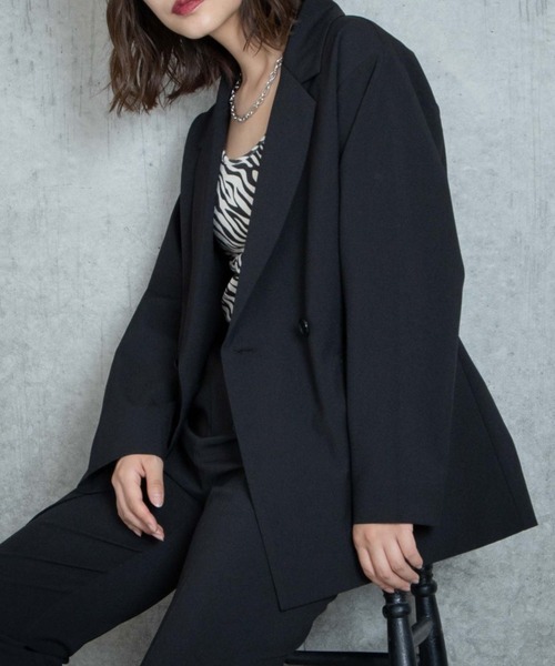 WEGO(ウィゴー)の「WEGO/テーラードジャケット(テーラードジャケット・レディース・ブラック/ブラウン/グレー/ベージュ系その他2/ブラック系その他3・FREE)」の6枚目の写真