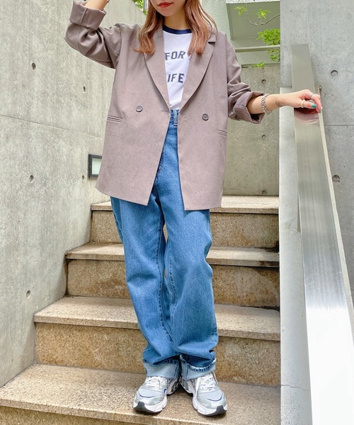 WEGO(ウィゴー)の「WEGO/テーラードジャケット(テーラードジャケット・レディース・ブラック/ブラウン/グレー/ベージュ系その他2/ブラック系その他3・FREE)」の10枚目の写真