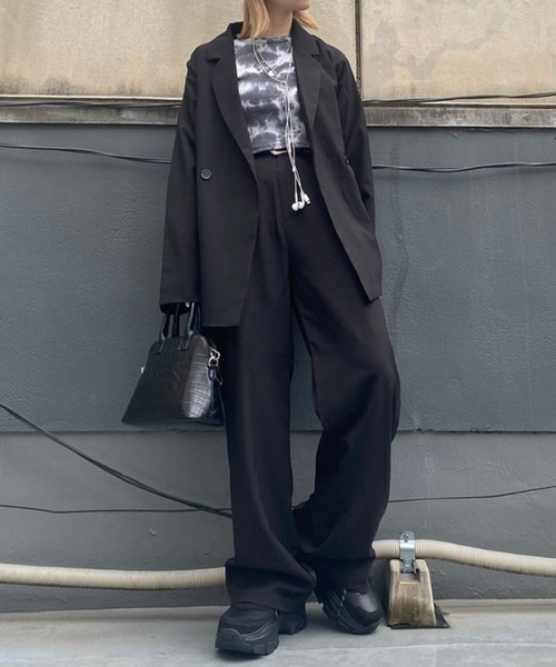 WEGO(ウィゴー)の「WEGO/テーラードジャケット(テーラードジャケット・レディース・ブラック/ブラウン/グレー/ベージュ系その他2/ブラック系その他3・FREE)」の7枚目の写真