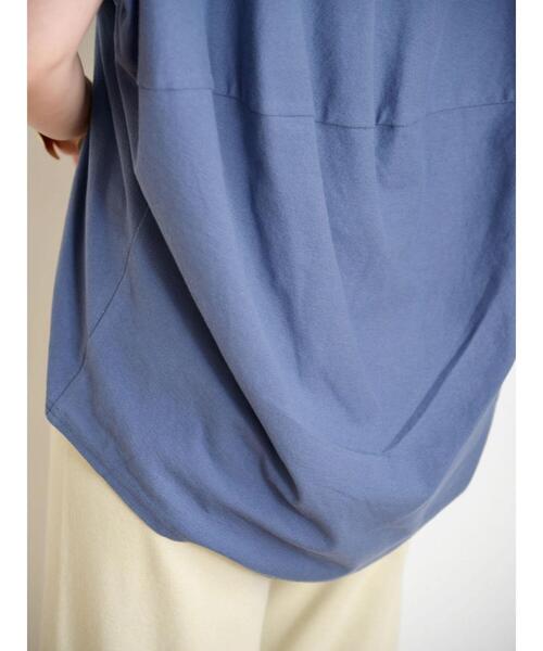 AMERICAN HOLIC（アメリカンホリック）の「ジョーゼットバックドレープカットプルオーバー（Tシャツ/カットソー・レディース・モカ/チャコールグレー/ブルー・L/M）」の22枚目の写真