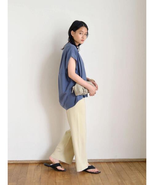 AMERICAN HOLIC（アメリカンホリック）の「ジョーゼットバックドレープカットプルオーバー（Tシャツ/カットソー・レディース・モカ/チャコールグレー/ブルー・L/M）」の21枚目の写真