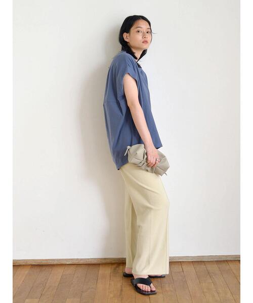 AMERICAN HOLIC（アメリカンホリック）の「ジョーゼットバックドレープカットプルオーバー（Tシャツ/カットソー・レディース・モカ/チャコールグレー/ブルー・L/M）」の20枚目の写真