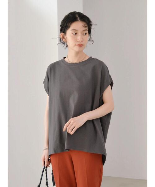 AMERICAN HOLIC（アメリカンホリック）の「ジョーゼットバックドレープカットプルオーバー（Tシャツ/カットソー・レディース・モカ/チャコールグレー/ブルー・L/M）」の19枚目の写真