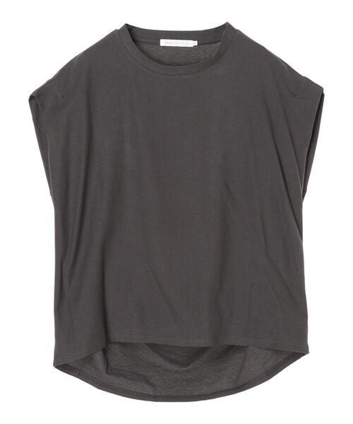 AMERICAN HOLIC（アメリカンホリック）の「ジョーゼットバックドレープカットプルオーバー（Tシャツ/カットソー・レディース・モカ/チャコールグレー/ブルー・L/M）」の7枚目の写真