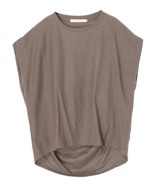 AMERICAN HOLIC（アメリカンホリック）の「ジョーゼットバックドレープカットプルオーバー（Tシャツ/カットソー・レディース・モカ/チャコールグレー/ブルー・L/M）」の6枚目の写真