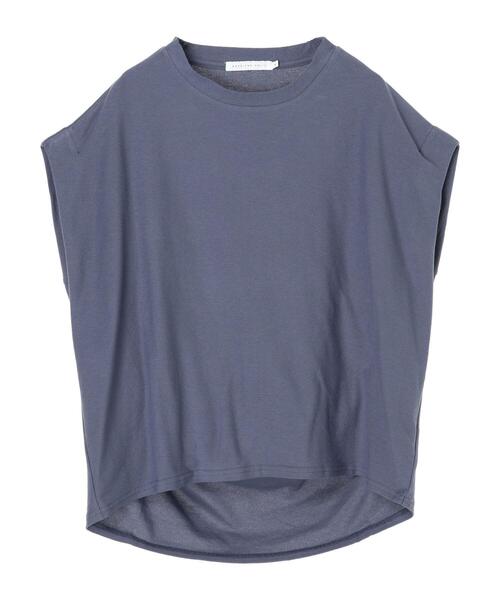 AMERICAN HOLIC（アメリカンホリック）の「ジョーゼットバックドレープカットプルオーバー（Tシャツ/カットソー・レディース・モカ/チャコールグレー/ブルー・L/M）」の5枚目の写真