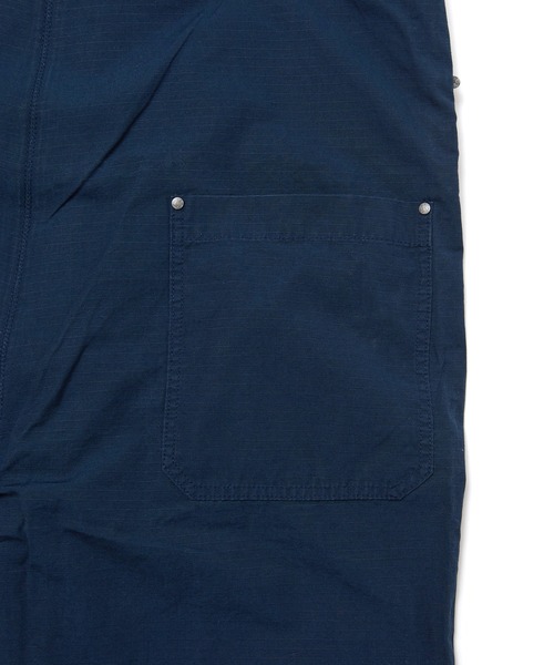 Nigel Cabourn（ナイジェルケーボン）の「Nigel Cabourn  FACTORY DUNGAREE COTTON RIPSTOP (ナイジェルケーボン ファクトリーダンガリー コットンリップストップ)(2colors)(Men's)(80431350520)（サロペット/オーバーオール・メンズ・ネイビー/アーミー・46/50/48）」の14枚目の写真