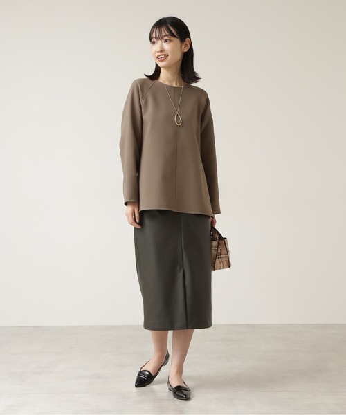 NATURAL BEAUTY BASIC(ナチュラルビューティーベーシック)の「フェイクレザーストレートスカート/0171220910(スカート・レディース・ブラック/ピンク/オフホワイト・SMALL/X-SMALL/MEDIUM)」の17枚目の写真