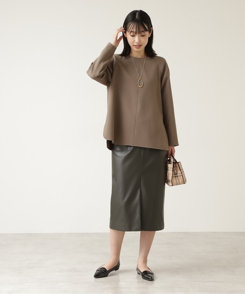NATURAL BEAUTY BASIC(ナチュラルビューティーベーシック)の「フェイクレザーストレートスカート/0171220910(スカート・レディース・ブラック/ピンク/オフホワイト・SMALL/X-SMALL/MEDIUM)」の18枚目の写真