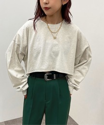 apres jour mignon | 配色ステッチショートロンＴ【ZOZOTOWN限定アイテム】(Tシャツ/カットソー)