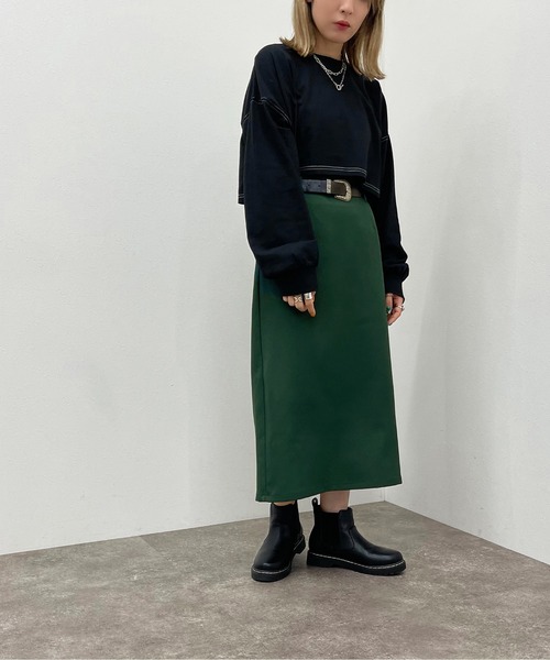 apres jour mignon（アプレジュールミニョン）の「配色ステッチショートロンＴ【ZOZOTOWN限定アイテム】（Tシャツ/カットソー・レディース・ブラック/オフホワイト/ブルー/ナチュラル・X-LARGE/フリー）」の6枚目の写真