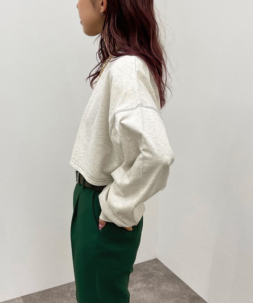 apres jour mignon（アプレジュールミニョン）の「配色ステッチショートロンＴ【ZOZOTOWN限定アイテム】（Tシャツ/カットソー・レディース・ブラック/オフホワイト/ブルー/ナチュラル・X-LARGE/フリー）」の17枚目の写真