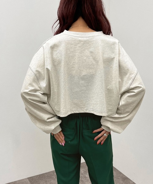 apres jour mignon（アプレジュールミニョン）の「配色ステッチショートロンＴ【ZOZOTOWN限定アイテム】（Tシャツ/カットソー・レディース・ブラック/オフホワイト/ブルー/ナチュラル・X-LARGE/フリー）」の20枚目の写真