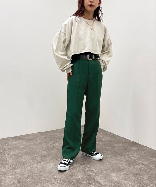 apres jour mignon（アプレジュールミニョン）の「配色ステッチショートロンＴ【ZOZOTOWN限定アイテム】（Tシャツ/カットソー・レディース・ブラック/オフホワイト/ブルー/ナチュラル・X-LARGE/フリー）」の14枚目の写真