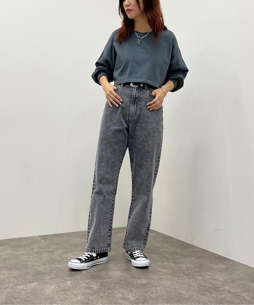 apres jour mignon（アプレジュールミニョン）の「配色ステッチショートロンＴ【ZOZOTOWN限定アイテム】（Tシャツ/カットソー・レディース・ブラック/オフホワイト/ブルー/ナチュラル・X-LARGE/フリー）」の18枚目の写真