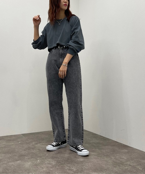 apres jour mignon（アプレジュールミニョン）の「配色ステッチショートロンＴ【ZOZOTOWN限定アイテム】（Tシャツ/カットソー・レディース・ブラック/オフホワイト/ブルー/ナチュラル・X-LARGE/フリー）」の21枚目の写真