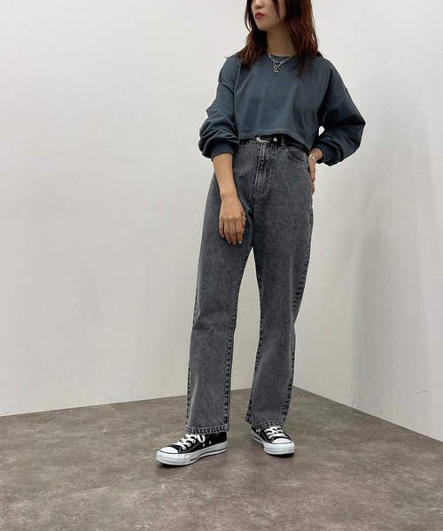 apres jour mignon（アプレジュールミニョン）の「配色ステッチショートロンＴ【ZOZOTOWN限定アイテム】（Tシャツ/カットソー・レディース・ブラック/オフホワイト/ブルー/ナチュラル・X-LARGE/フリー）」の15枚目の写真