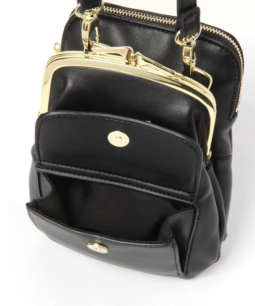 studio CLIP（スタディオクリップ）の「ＰＵがま口機能ショルダーバッグ（ショルダーバッグ・レディース・ブラック/ベージュ/グリーン・FREE）」の16枚目の写真