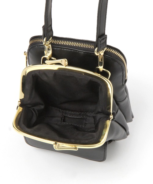 studio CLIP（スタディオクリップ）の「ＰＵがま口機能ショルダーバッグ（ショルダーバッグ・レディース・ブラック/ベージュ/グリーン・FREE）」の12枚目の写真