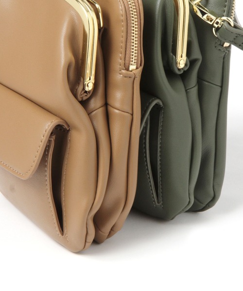 studio CLIP（スタディオクリップ）の「ＰＵがま口機能ショルダーバッグ（ショルダーバッグ・レディース・ブラック/ベージュ/グリーン・FREE）」の19枚目の写真