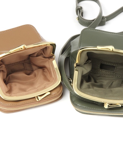 studio CLIP（スタディオクリップ）の「ＰＵがま口機能ショルダーバッグ（ショルダーバッグ・レディース・ブラック/ベージュ/グリーン・FREE）」の5枚目の写真