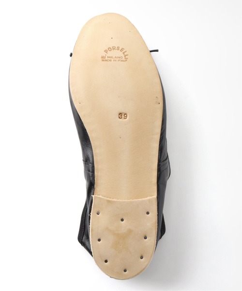 Deuxieme Classe（ドゥーズィエムクラス）の「【PORSELLI/ポルセリ】 バレエ  BLACK（バレエシューズ・レディース・ブラック・38/39/36/37）」の6枚目の写真