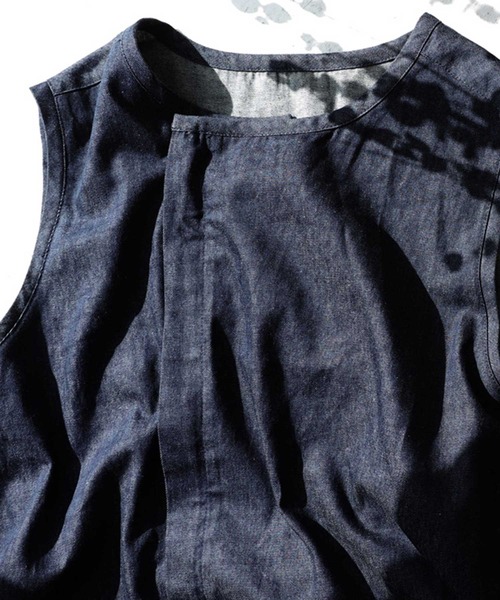 antiqua（アンティカ）の「ノンウォッシュデニムオールインワン（つなぎ/オールインワン・レディース・ノンウォッシュ・FREE）」の12枚目の写真