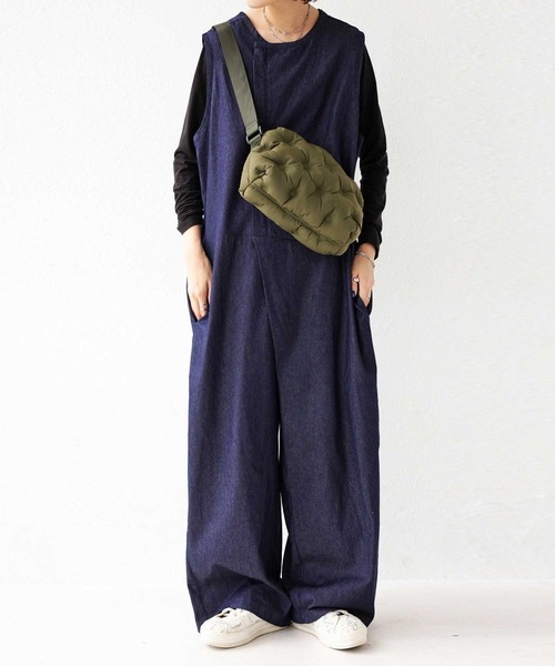 antiqua（アンティカ）の「ノンウォッシュデニムオールインワン（つなぎ/オールインワン・レディース・ノンウォッシュ・FREE）」の17枚目の写真