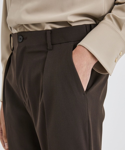 city（シティ）の「ナイスマテリアルパンツ/NICE MATERIAL PANTS（スラックス・メンズ・ブラック/ブラウン・1/2/3）」の20枚目の写真