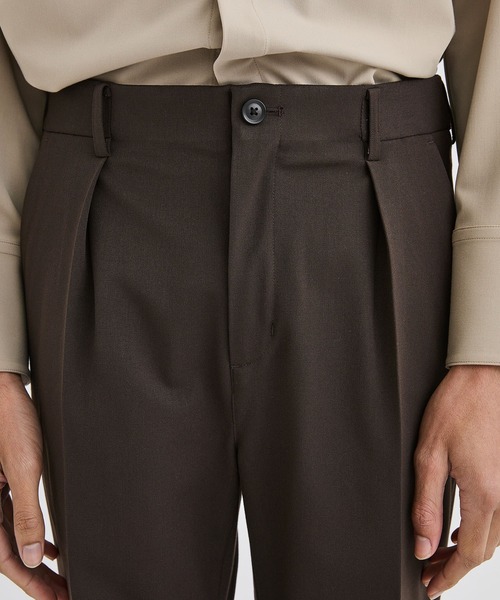 city（シティ）の「ナイスマテリアルパンツ/NICE MATERIAL PANTS（スラックス・メンズ・ブラック/ブラウン・1/2/3）」の19枚目の写真