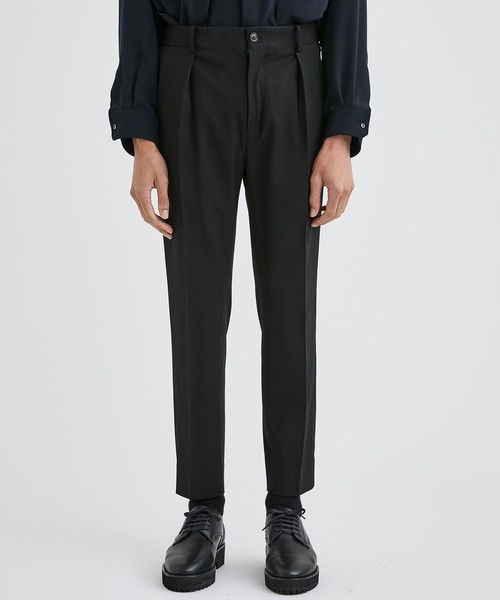 city（シティ）の「ナイスマテリアルパンツ/NICE MATERIAL PANTS（スラックス・メンズ・ブラック/ブラウン・1/2/3）」の7枚目の写真
