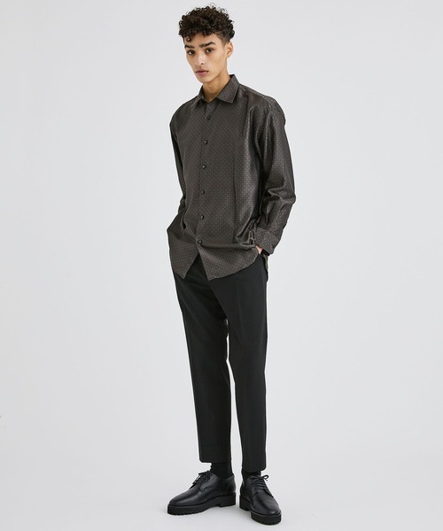 city（シティ）の「ナイスマテリアルパンツ/NICE MATERIAL PANTS（スラックス・メンズ・ブラック/ブラウン・1/2/3）」の5枚目の写真