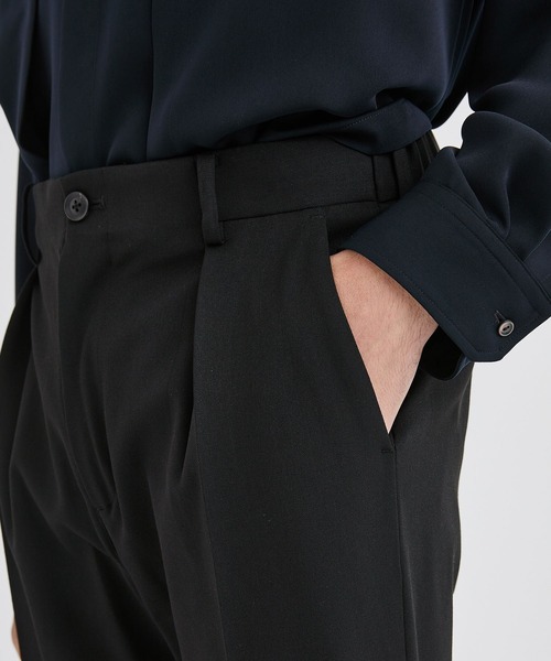 city（シティ）の「ナイスマテリアルパンツ/NICE MATERIAL PANTS（スラックス・メンズ・ブラック/ブラウン・1/2/3）」の11枚目の写真