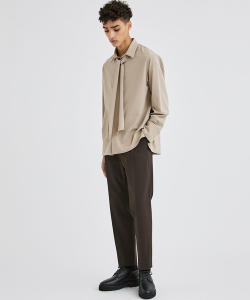 city（シティ）の「ナイスマテリアルパンツ/NICE MATERIAL PANTS（スラックス・メンズ・ブラック/ブラウン・1/2/3）」の14枚目の写真