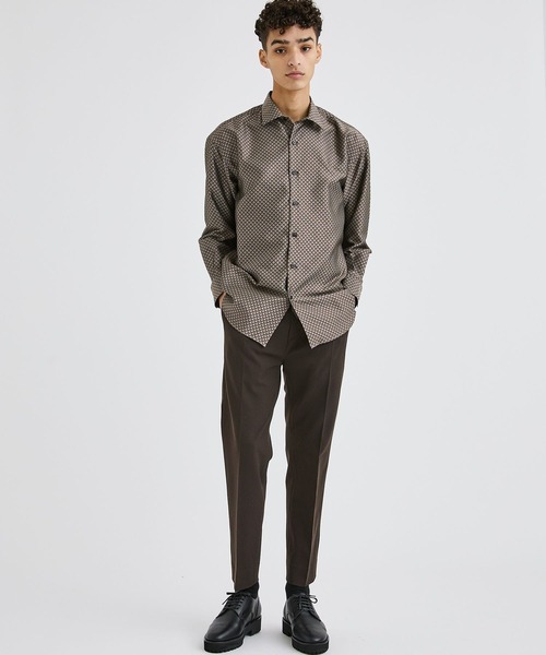 city（シティ）の「ナイスマテリアルパンツ/NICE MATERIAL PANTS（スラックス・メンズ・ブラック/ブラウン・1/2/3）」の15枚目の写真