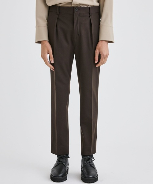 city（シティ）の「ナイスマテリアルパンツ/NICE MATERIAL PANTS（スラックス・メンズ・ブラック/ブラウン・1/2/3）」の16枚目の写真