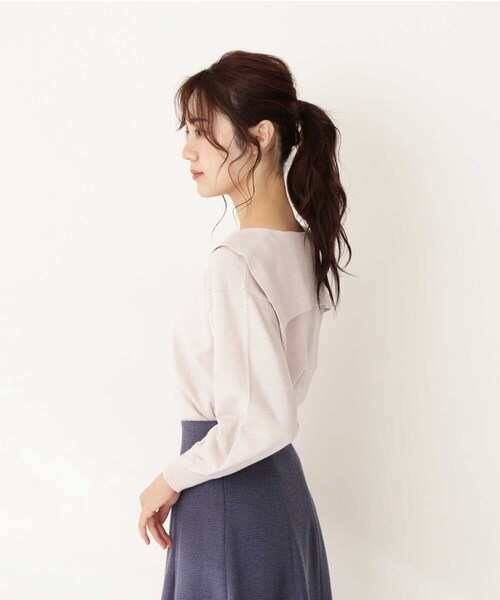 PROPORTION BODY DRESSING(プロポーションボディドレッシング)の「セーラーニット / 1211270018(ニット/セーター・レディース・ダークグレー/グレー/ボルドー・FREE)」の15枚目の写真