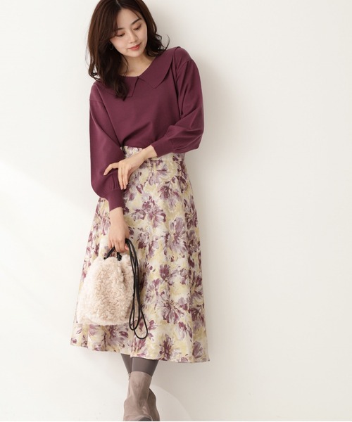 PROPORTION BODY DRESSING(プロポーションボディドレッシング)の「セーラーニット / 1211270018(ニット/セーター・レディース・ダークグレー/グレー/ボルドー・FREE)」の7枚目の写真