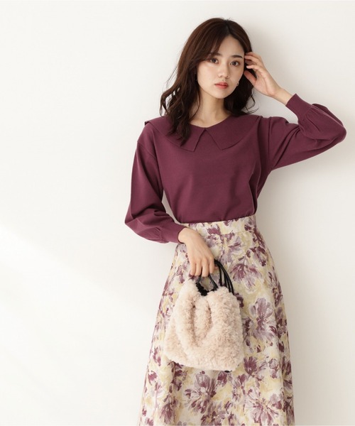 PROPORTION BODY DRESSING(プロポーションボディドレッシング)の「セーラーニット / 1211270018(ニット/セーター・レディース・ダークグレー/グレー/ボルドー・FREE)」の4枚目の写真