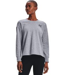 UNDER ARMOUR | UAライバルフリース オーバーサイズ クルー（トレーニング/レディース）(スウェット)