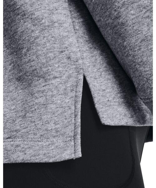 UNDER ARMOUR（アンダーアーマー）の「UAライバルフリース オーバーサイズ クルー（トレーニング/レディース）（スウェット・レディース・ブラック/グレー・S/M/L/XL）」の7枚目の写真