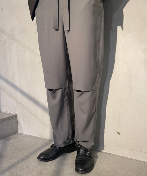 Toironier（トワロニエ）の「Toironier/トワロニエ/RELAX TWILL PANTS/リラックスツイルパンツ（その他パンツ・レディース・オリーブ/ベージュ・1/2）」の7枚目の写真