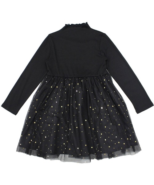 Bee des Bee（ビーデスビー）の「長袖ワンピース（ワンピース・キッズ・ブラック×ブラック/ライトベージュ/チャコールグレー・110cm/100cm/120cm/130cm/140cm/150cm）」の4枚目の写真