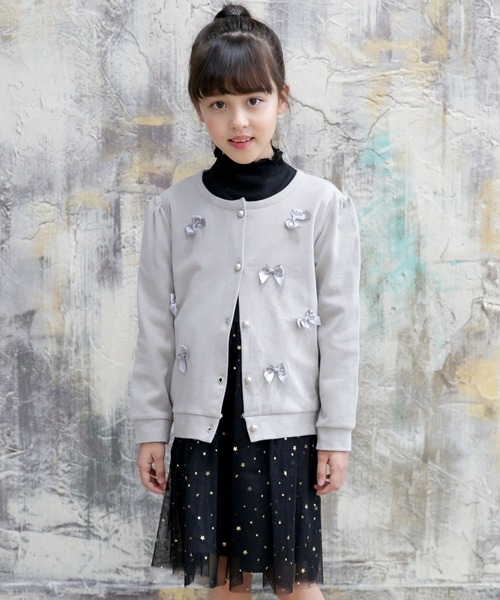 Bee des Bee（ビーデスビー）の「長袖ワンピース（ワンピース・キッズ・ブラック×ブラック/ライトベージュ/チャコールグレー・110cm/100cm/120cm/130cm/140cm/150cm）」の8枚目の写真